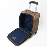American Darling Travel Case Beautifully Hand Tooled Saddle Blanket Genuine Leather women Trolley bag