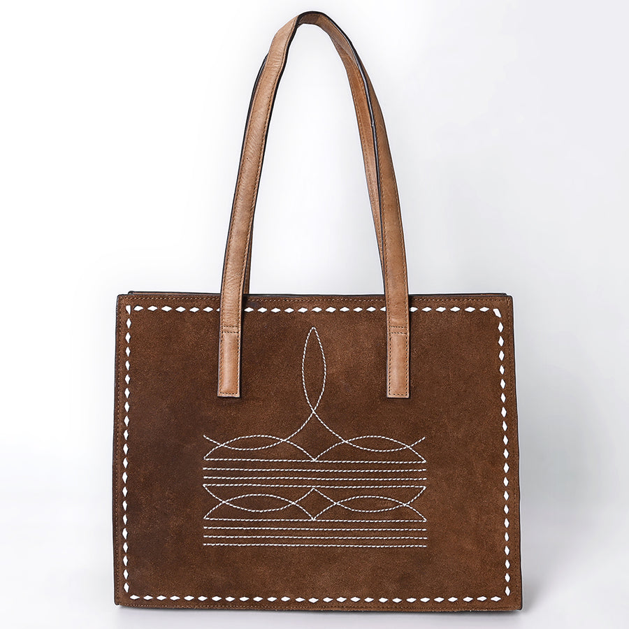American Darling Tote Suede Genuine Leather Western Women Bag Handbag Purse | Travel Bags College Casual