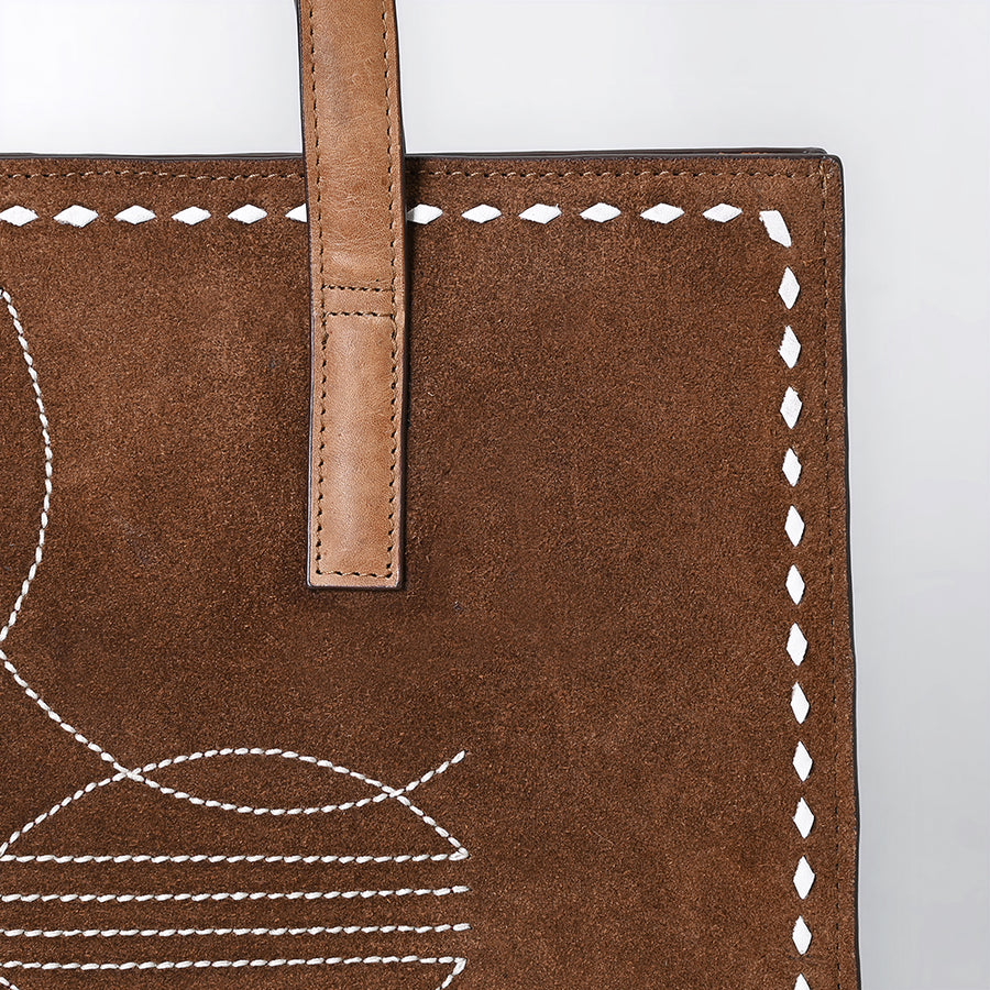 American Darling Tote Suede Genuine Leather Western Women Bag Handbag Purse | Travel Bags College Casual