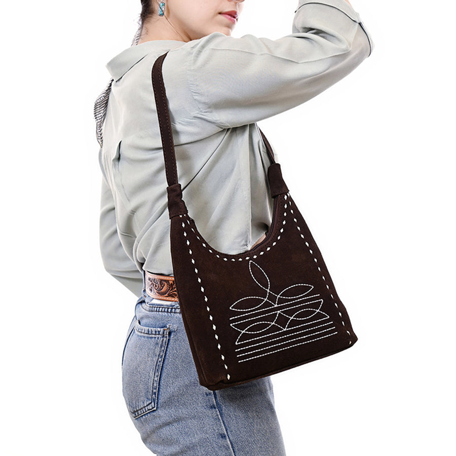 American Darling Hobo Suede Genuine Western Leather Women Bag ADBG1617A| Bag| Handcrafted