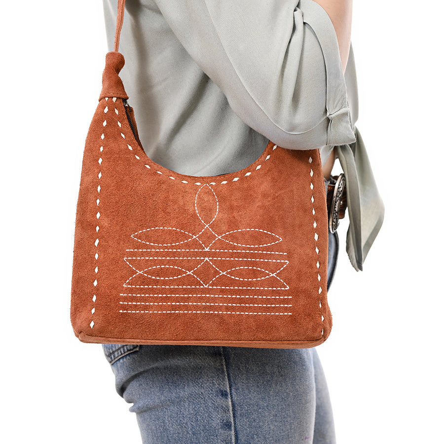 American Darling Hobo Suede Genuine Western Leather Women Bag ADBG1617A| Bag| Handcrafted