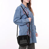 American Darling Cross Body Suede Genuine Western Leather Women Bag Handbag Purse