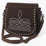American Darling Cross Body Suede Genuine Western Leather Women Bag Handbag Purse