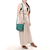 American Darling Cross Body Suede Genuine Western Leather Women Bag Handbag Purse