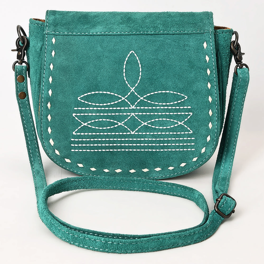 American Darling Cross Body Suede Genuine Western Leather Women Bag Handbag Purse