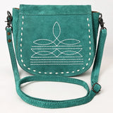 American Darling Cross Body Suede Genuine Western Leather Women Bag Handbag Purse