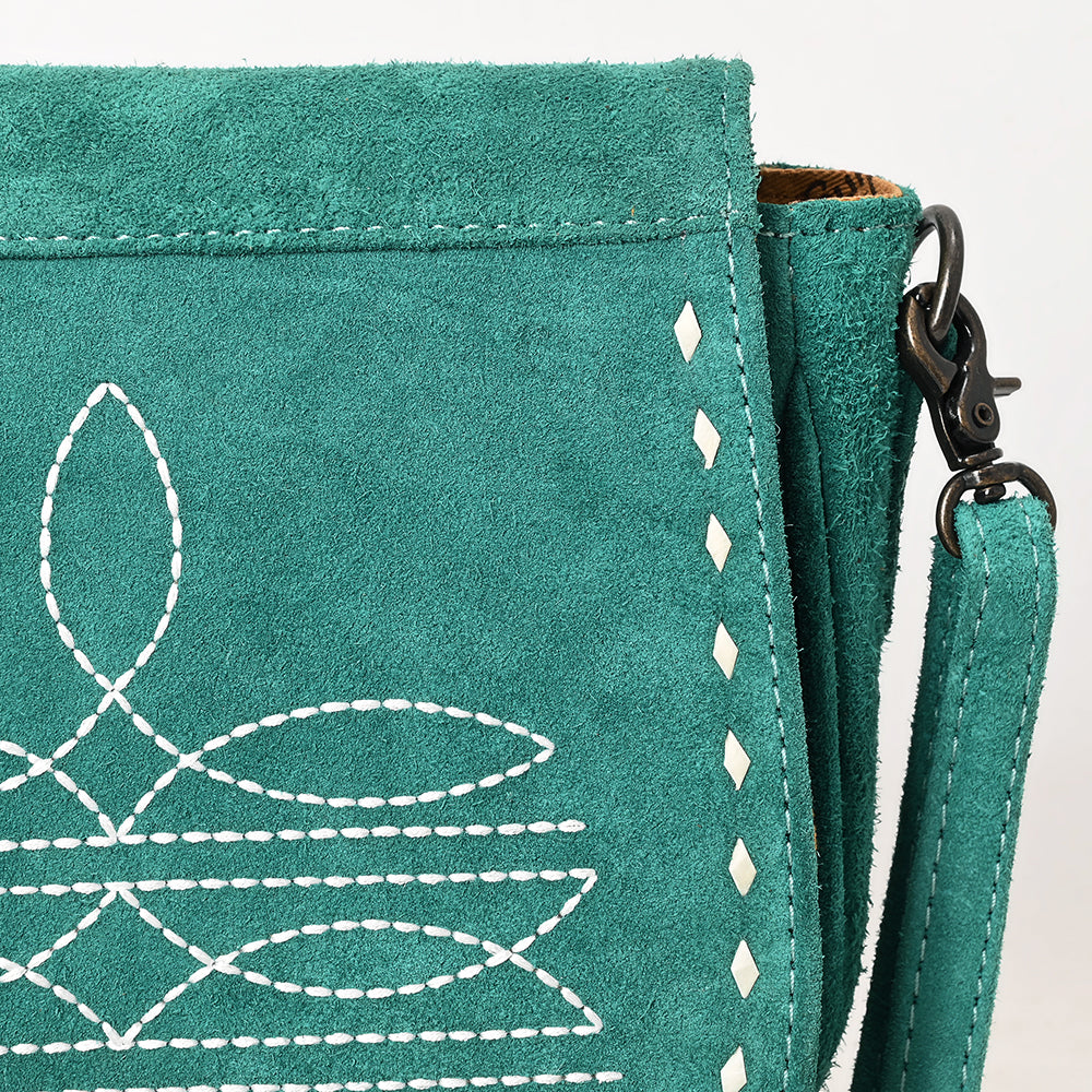 American Darling Cross Body Suede Genuine Western Leather Women Bag Handbag Purse