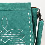 American Darling Cross Body Suede Genuine Western Leather Women Bag Handbag Purse