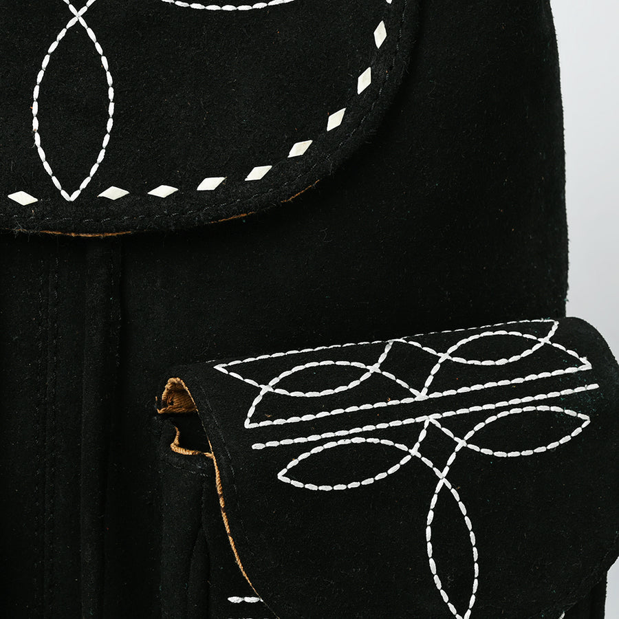 American Darling Backpack Suede Genuine Western Leather Women Bag Handbag Purse | for Laptop