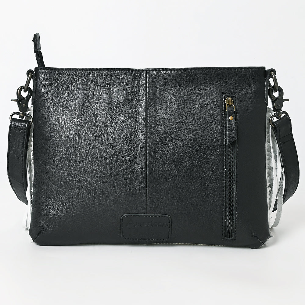 American Darling Hair On Genuine Leather Crossbody Bag