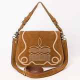 American Darling Crossbody Suede Genuine Leather Women Bag Western Handbag Purse|