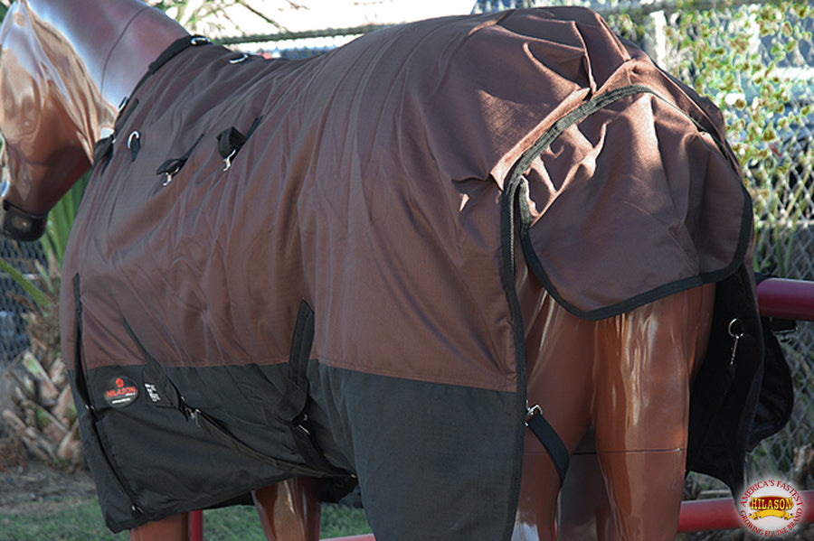 HILASON 1200D Waterproof Winter Horse Blanket Neck Cover Belly Wrap | Turnout Blankets for Horses