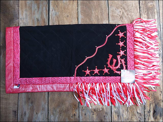 Hilason Western Show Barrel Racing Rodeo Horse Saddle Blanket Design Shoe & Star