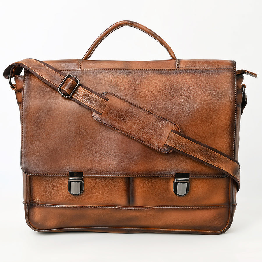 OHLAY Briefcase Genuine Leather women bag western OHM118B