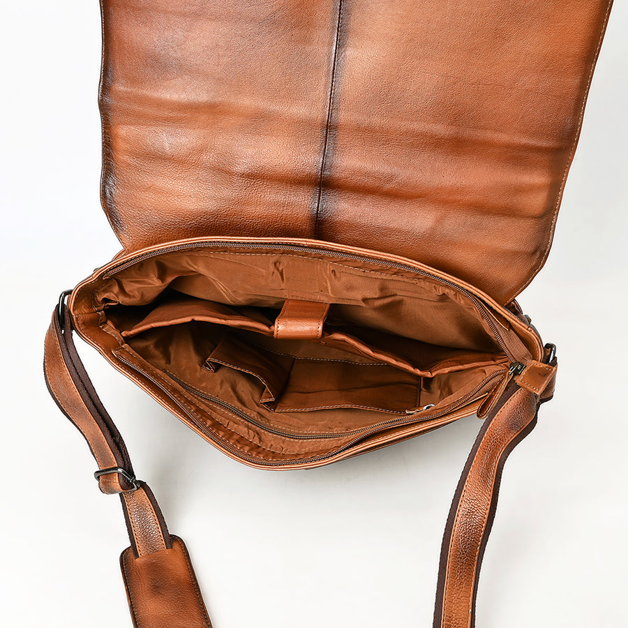 OHLAY Briefcase Genuine Leather women bag western OHM118B