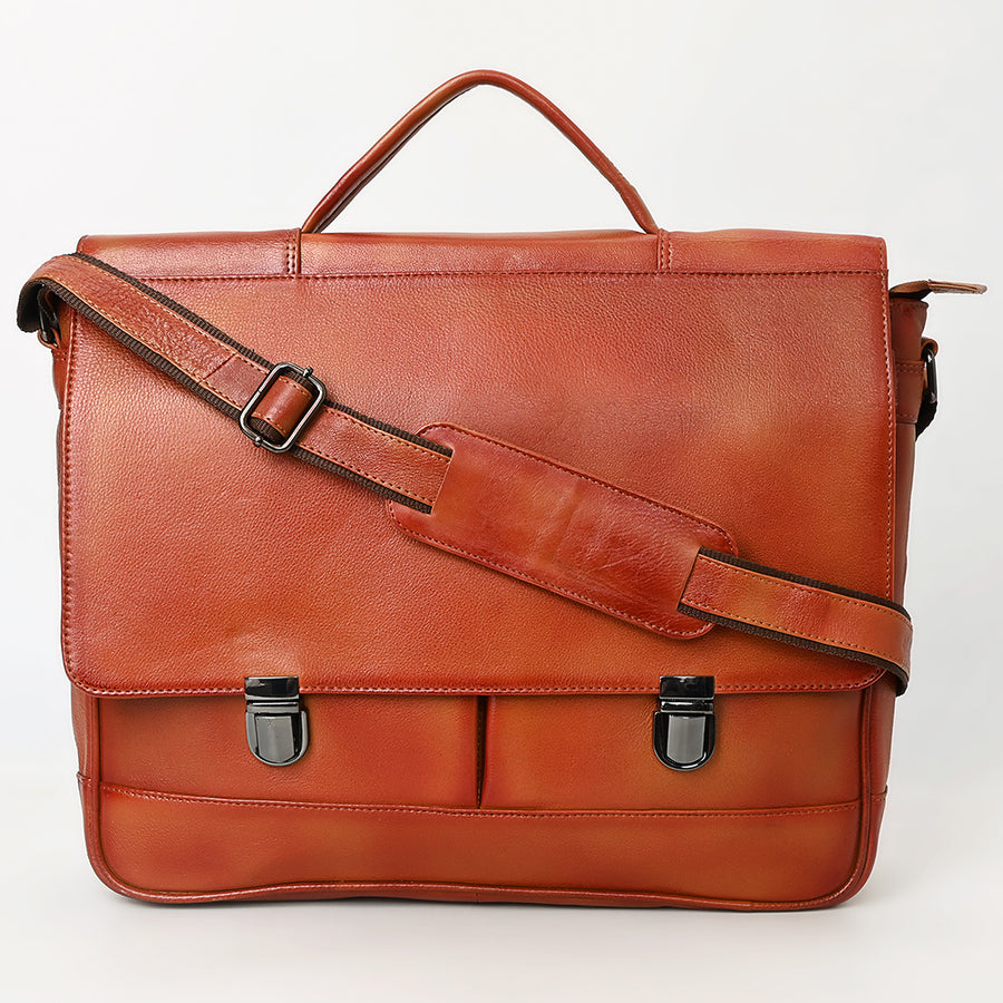 OHLAY Briefcase Genuine Leather women bag western OHM118C