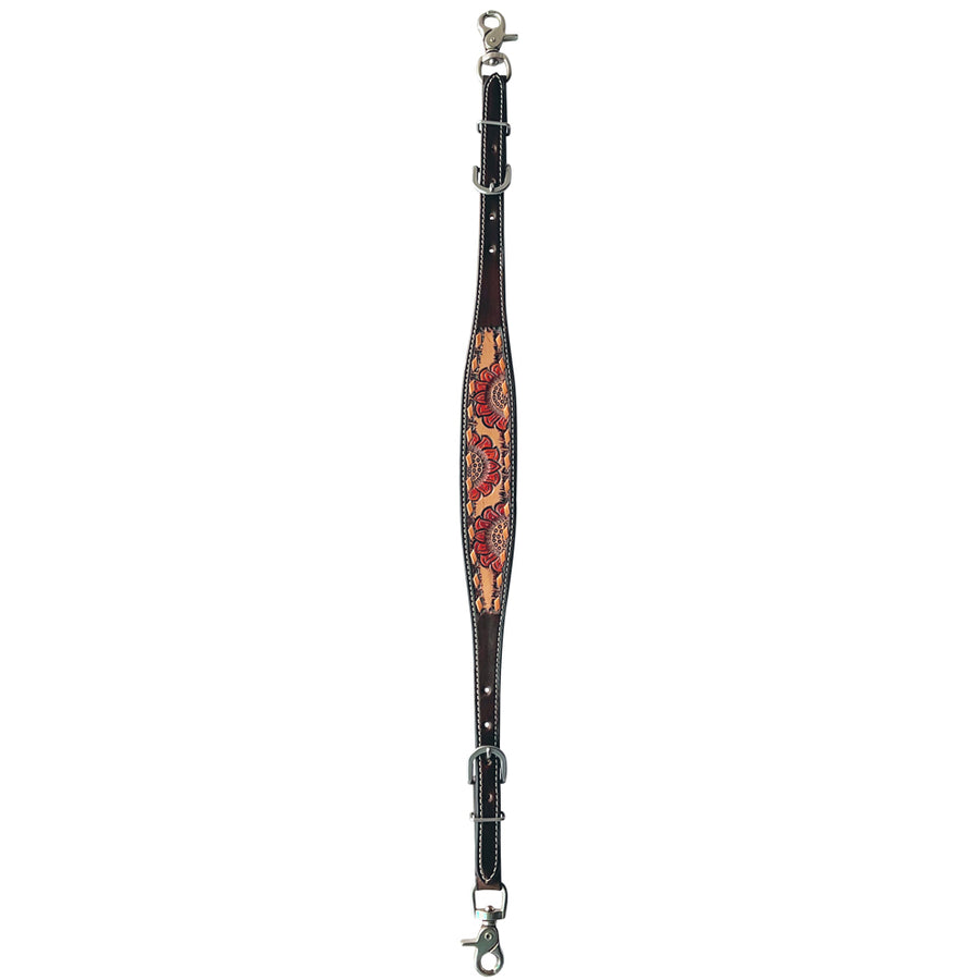 Bar H Equine American Leather Horse Saddle Tack One Ear Headstall Breast Collar Browband Wither Strap Set for Horses