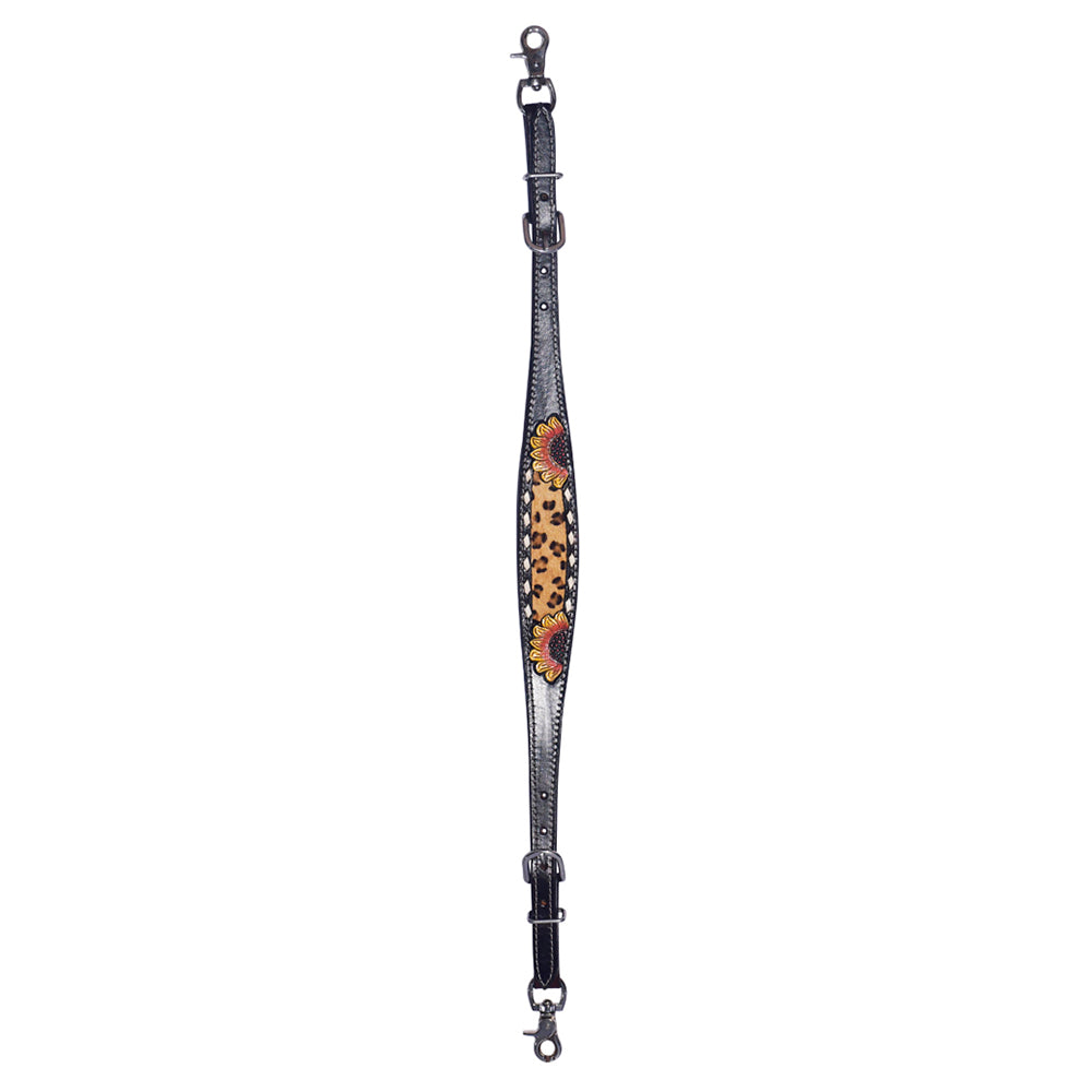 Bar H Equine Genuine Western American Leather Horse Premium Headstall & Breast Collar Set