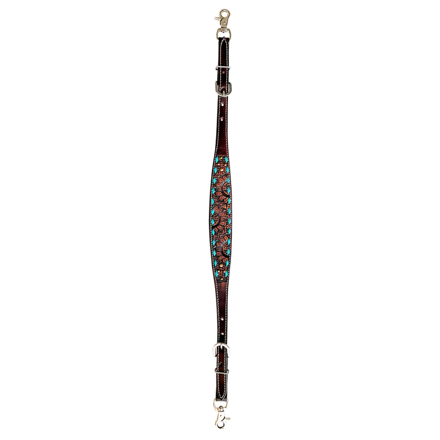 Bar H Equine Genuine Western American Leather Horse Premium Headstall & Breast Collar Set