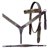 Bar H Equine Western Horse Genuine American Leather Wither Straps Breast Collar Set