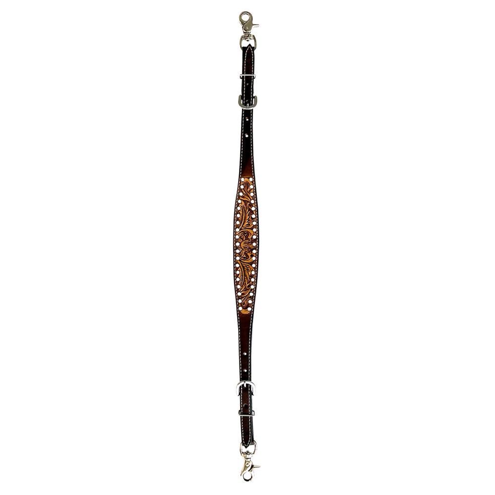 Bar H Equine Genuine Western American Leather Horse Premium Headstall & Breast Collar Set