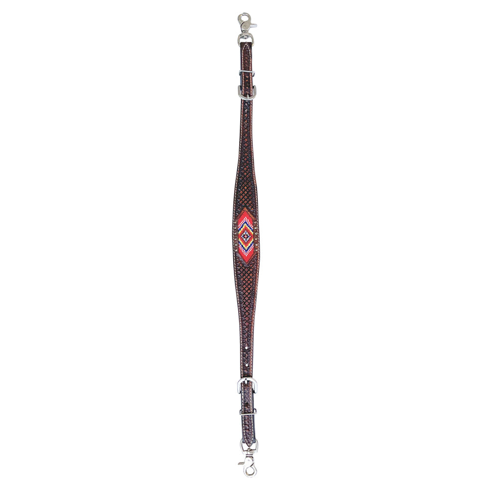 BAR H EQUINE Western Leather Horse Headstall & Breast Collar Wither Strap