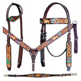 Bar H Equine Genuine Western American Leather Horse Headstall