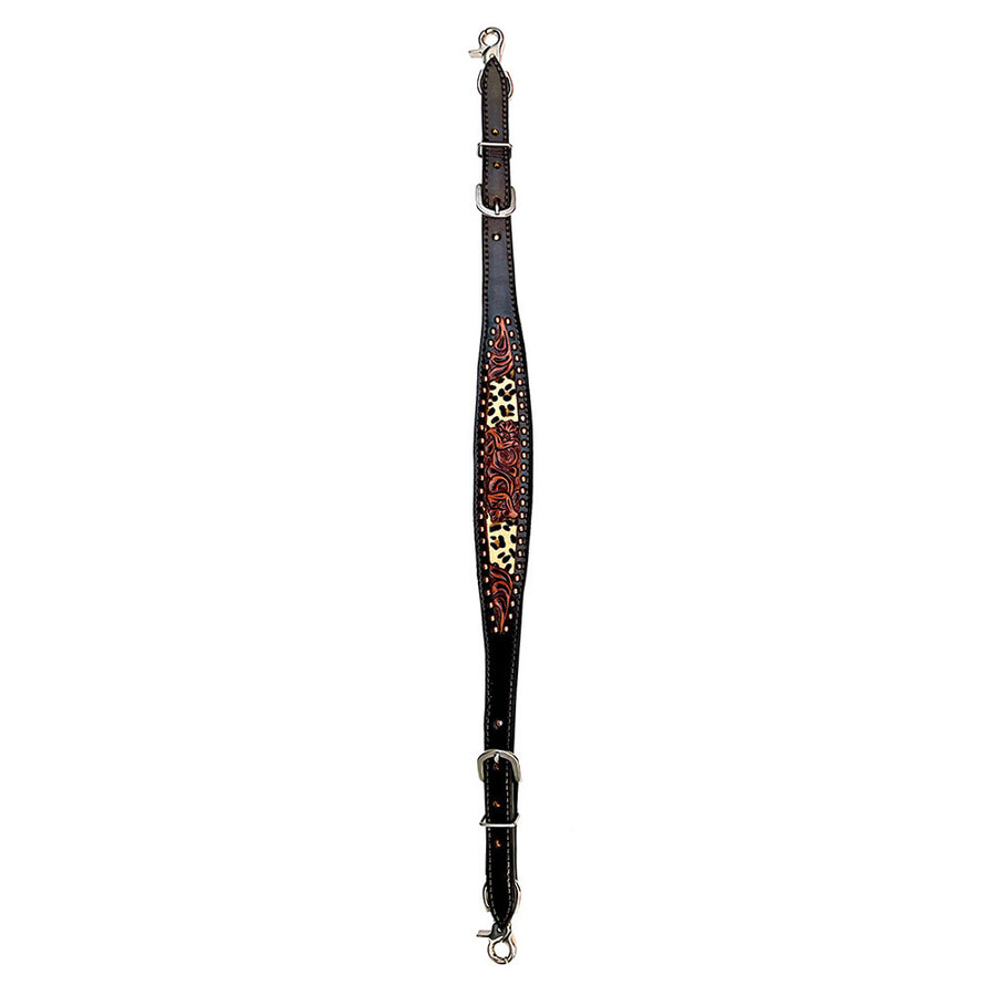 Bar H Equine American Leather Horse Saddle Tack One Ear Headstall | Breast Collar Browband Wither Strap Set BER238