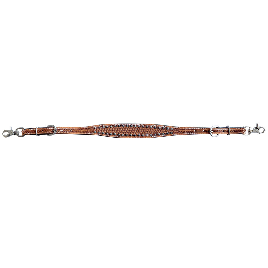 Bar H Equine American Leather Horse Saddle Tack One Ear Headstall | Breast Collar Browband Wither Strap Set BER260