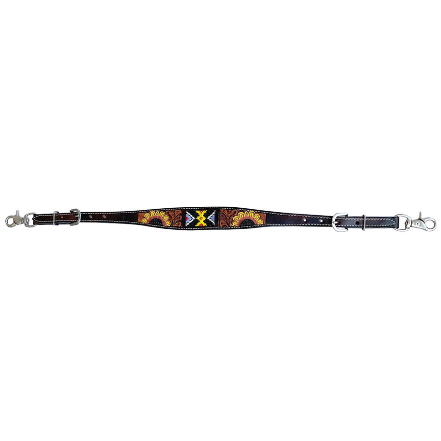 Bar H Equine American Leather Horse Saddle Tack One Ear Headstall | Breast Collar Browband Wither Strap Set BER261