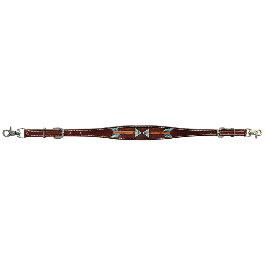 Bar H Equine American Leather Horse Saddle Tack One Ear Headstall | Breast Collar Browband Wither Strap Set BER263