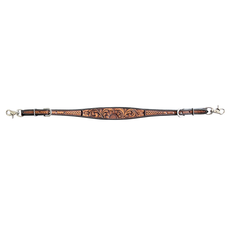 Bar H Equine American Leather Horse Saddle Tack One Ear Headstall | Breast Collar Browband Wither Strap Set BER268