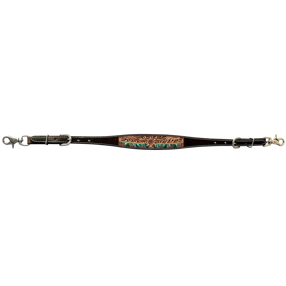 Bar H Equine Genuine Western American Leather Horse Premium Headstall & Breast Collar Set