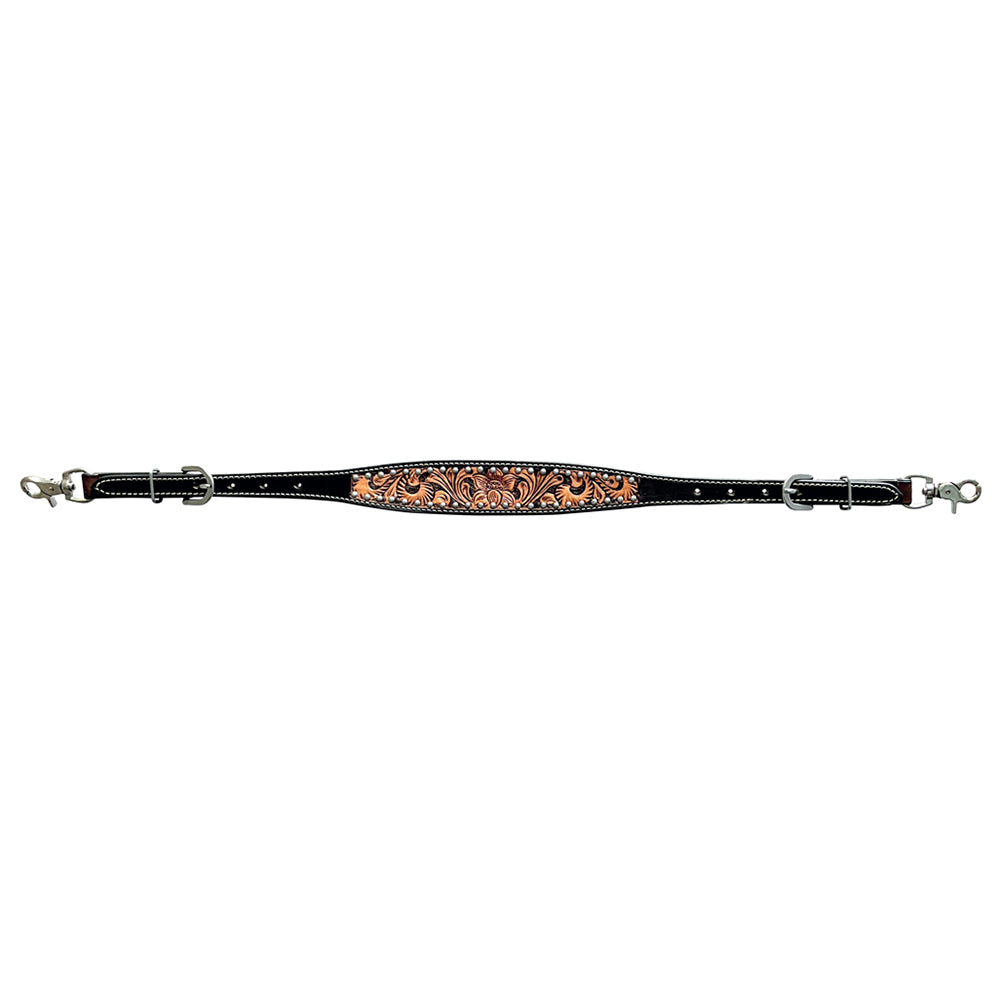 Bar H Equine Genuine Western American Leather Horse Premium Headstall & Breast Collar Set