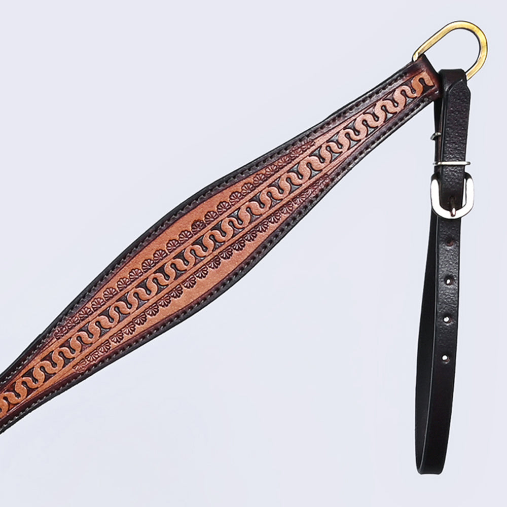 COMFYTACK Western Horse Headstall Breast Collar Set American Leather Tan