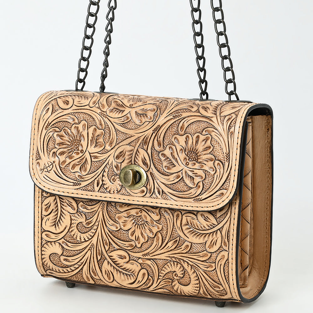 American Darling Small Crossbody Beautifully Hand Tooled Genuine Leather women bag western handbag purse