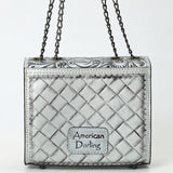 American Darling Small Crossbody Beautifully Hand Tooled Genuine Leather women bag western handbag purse