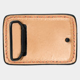 AMERICAN DARLING Floral Hand Carved Painted Belt Buckle Genuine Leather Covered Stylish