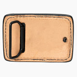 AMERICAN DARLING Floral Hand Carved Painted Belt Buckle Genuine Leather Covered Stylish