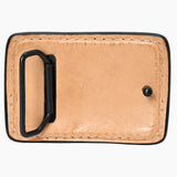 AMERICAN DARLING Floral Hand Carved Painted Belt Buckle Genuine Leather Covered Stylish