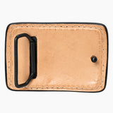 AMERICAN DARLING Floral Hand Carved Painted Belt Buckle Genuine Leather Covered Stylish