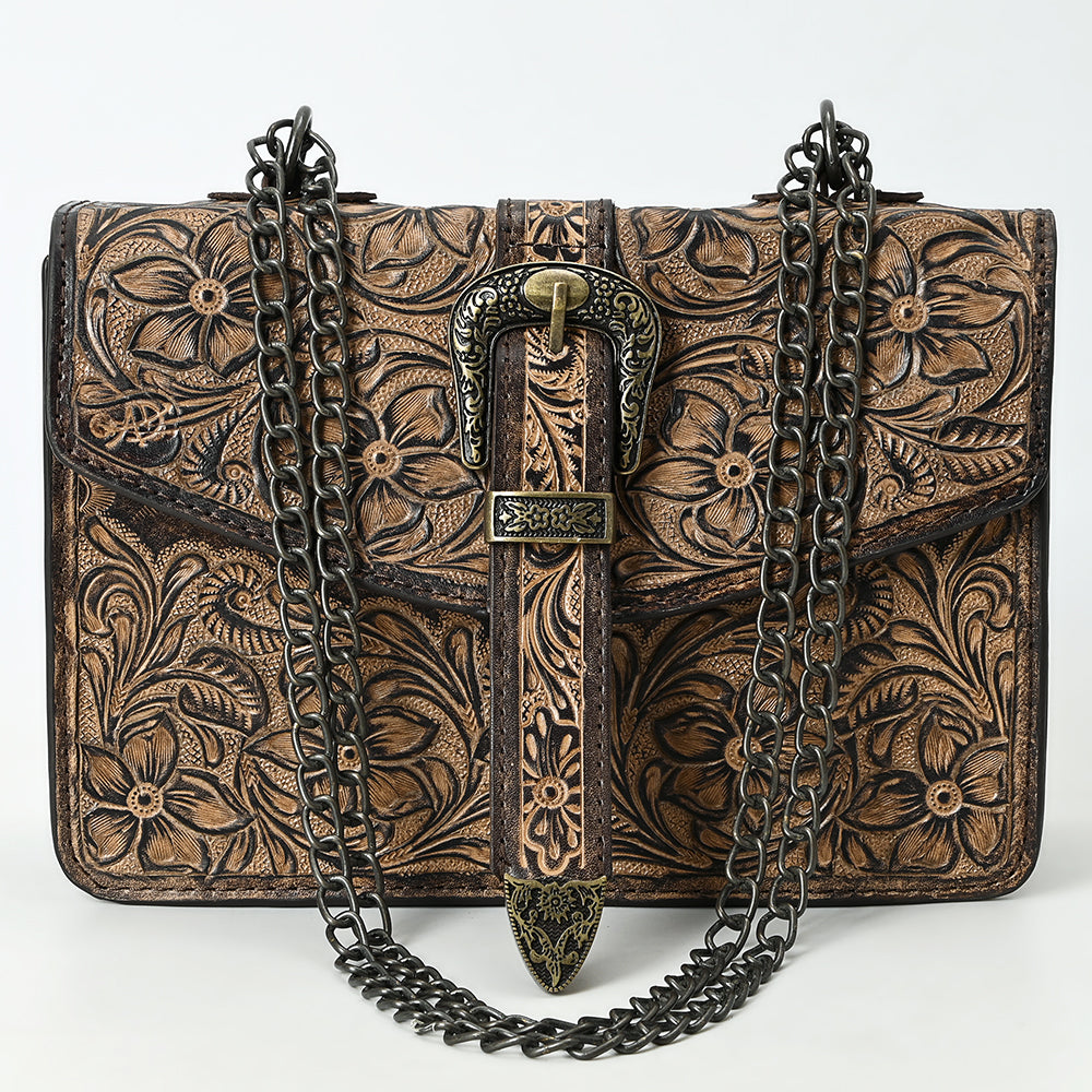 American Darling Small Crossbody Beautifully Hand Tooled Genuine Leather women bag western handbag purse
