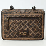 American Darling Small Crossbody Beautifully Hand Tooled Genuine Leather women bag western handbag purse
