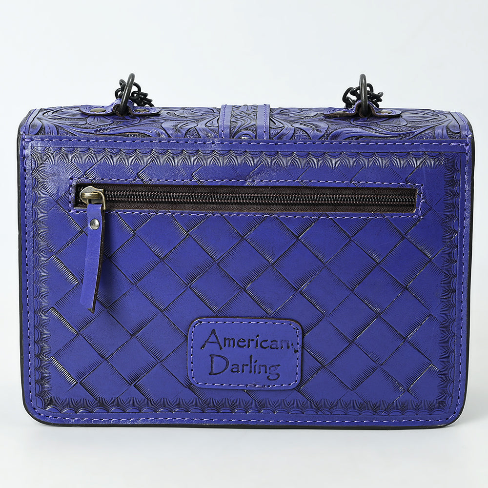 American Darling Small Crossbody Beautifully Hand Tooled Genuine Leather women bag western handbag purse