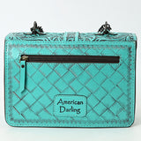 American Darling Small Crossbody Beautifully Hand Tooled Genuine Leather women bag western handbag purse