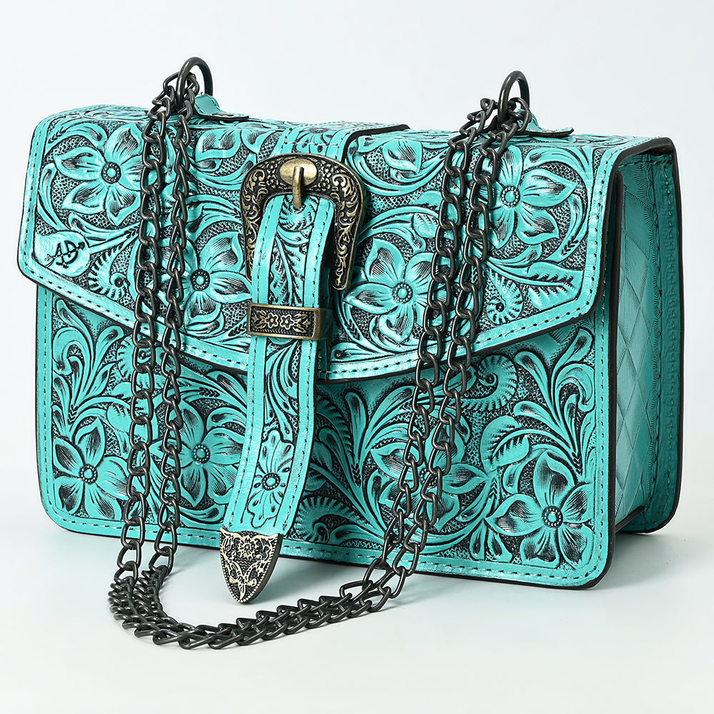 American Darling Small Crossbody Beautifully Hand Tooled Genuine Leather women bag western handbag purse