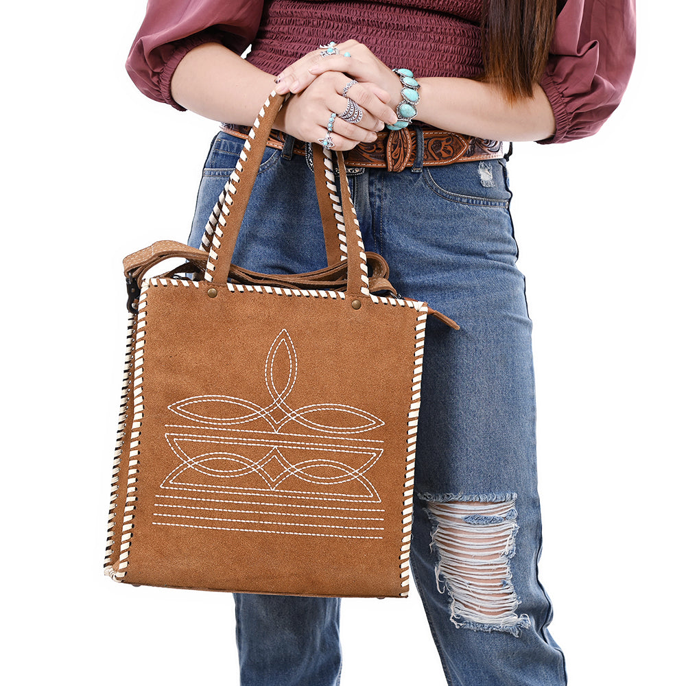 American Darling Tote Genuine Suede Leather women bag western handbag purse