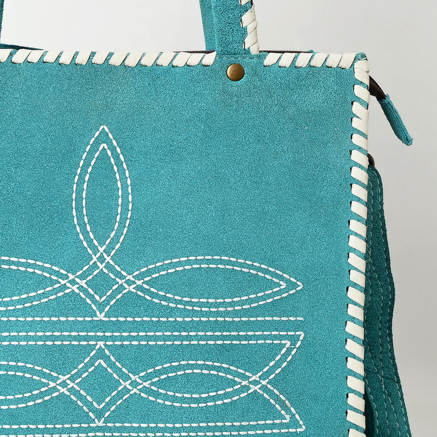 American Darling Tote Hand Tooled Genuine Suede Leather Women Bag Western Handbag Purse| Bag| Travel