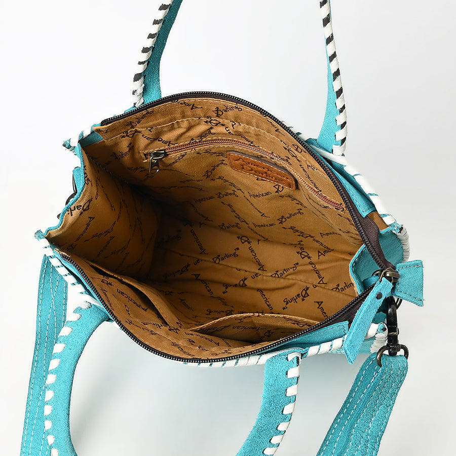 American Darling Tote Hand Tooled Genuine Suede Leather Women Bag Western Handbag Purse| Bag| Travel