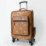 American Darling Travel Case Beautifully Hand Tooled Hair-On Genuine Leather women Trolley bag